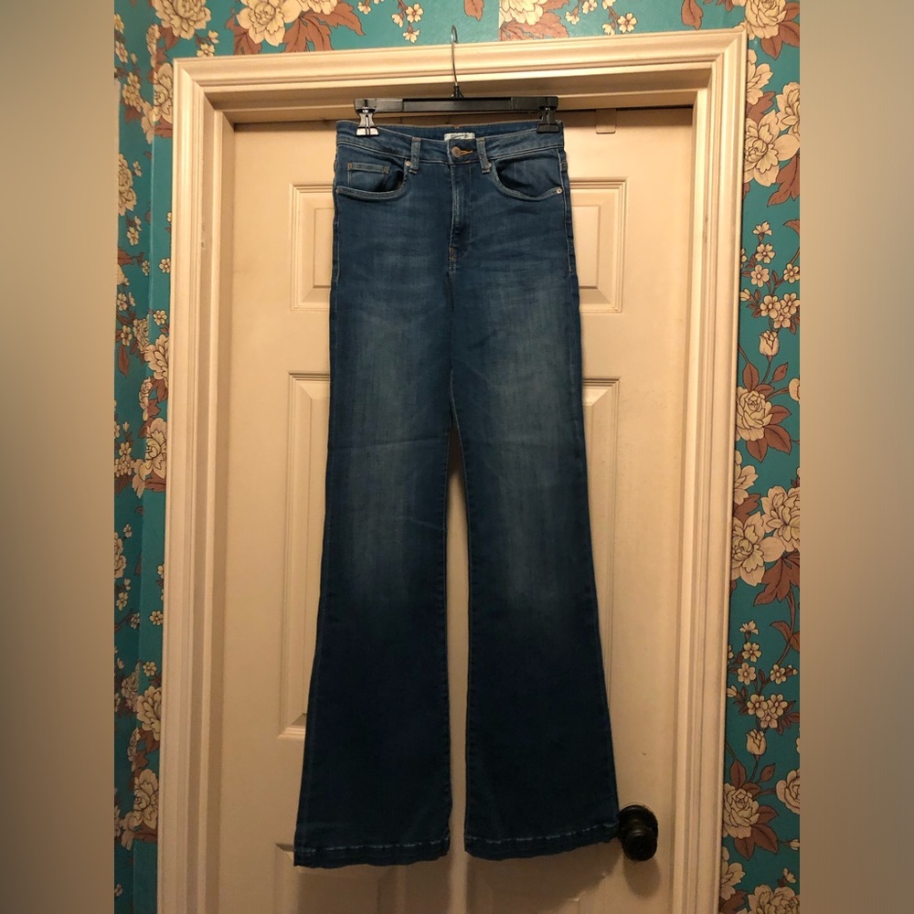 Forever 21 Dark Blue Flare Jeans
